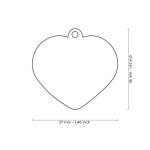 Medalion HEART I LOVE MY DOG