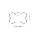 Medalion SMALL BONE CHROME PLATED BRASS