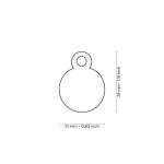 Medalion SMALL ROUND ALUMINUM