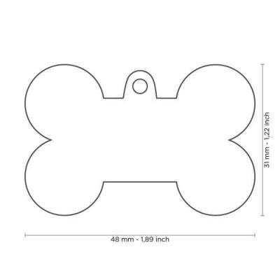 Medalion BONE GREY ALU