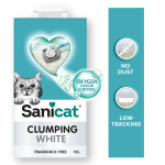SANICAT CLUMPING WHITE FRAGRANCE FREE
