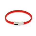 BEEZTEES силиконовый ошейник светящийся с USB Red 35×10
