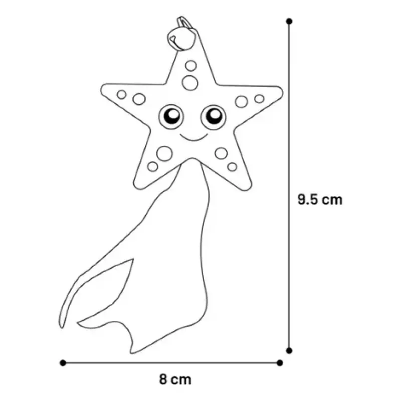 Flamingo игрушка для кошек LOVU STRELLOW STAR YELLOW 8*2.8*9.5cm