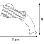Flamingo игрушка для кошек Strellow fish yellow 11*2.5*5cm