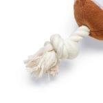BZ jucărie din pluș pentru câini RUGBYBALL with Rope 33cm