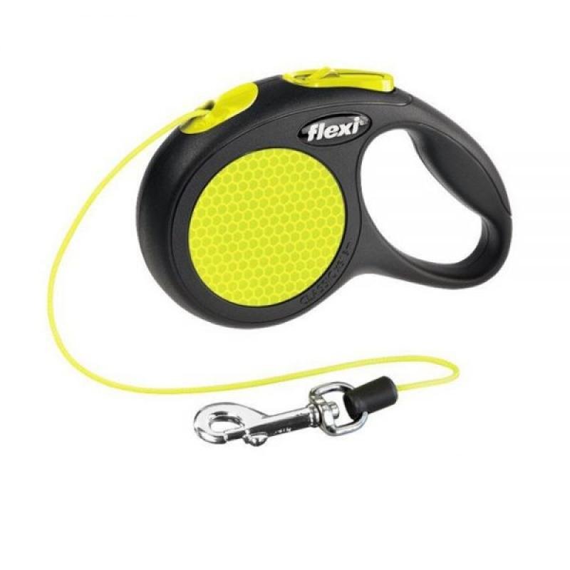 BEEZTEES Lesă  FLEXI NEW Classic Neon Cord