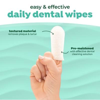 TropiClean Fresh Breath Finger Dental Wipes