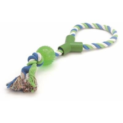 Jucărie COMFY TOY ZIBI CORD HANDLE BALL