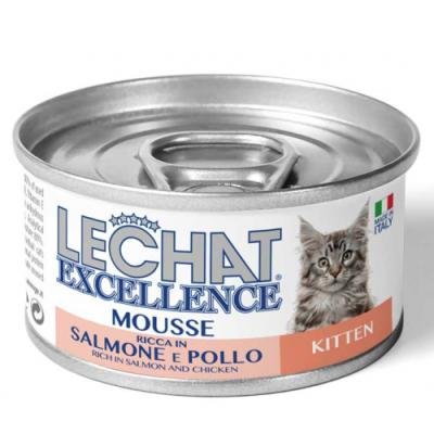 LECHAT Excellence Mousse Kitten Salmon and Chicken