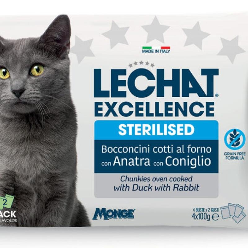 LECHAT Excellence Multipack Pouches Adult Duck/Rabbit