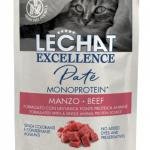 LeChat Exc. Pouch Sterilised Cat Pate Monoprotein Beef