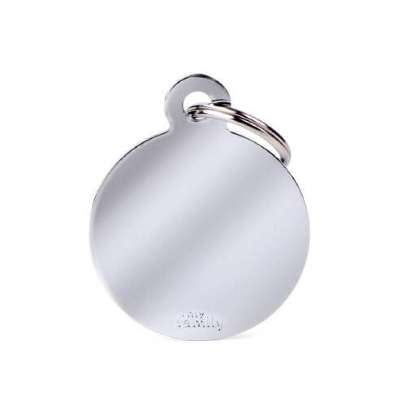 Медальон BIG ROUND CHROME PLATED BRASS