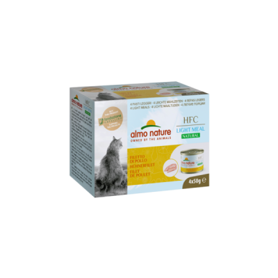 MEGA ALMO NATURE CAT HFC CAN NLM Chicken Fillet Pack 4x50g