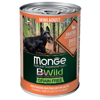 MONGE Dog BWILD Mini Adult Duck/Pumpkin/Zucchini