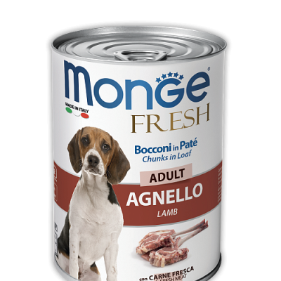 MONGE Dog Fresh Adult Lamb