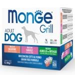 MONGE Dog Grill Mix Box Adult Salmone/Pork/Lamb 12x100gr