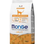 MONGE dry cat adult LIGHT Turkey 1,5kg