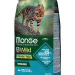 MONGE dry cat BWILD Sterilised Tuna/Peas
