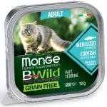 MONGE Cat BWILD Adult Codfish/Vegetables