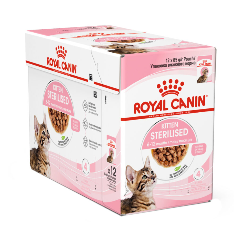 ROYAL CANIN Kitten Sterilised Grave 85gx12buc