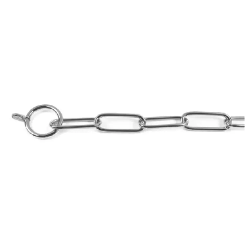RECORD ошейник-цепь металлический  Long Choke Chain 4mm x 55cm