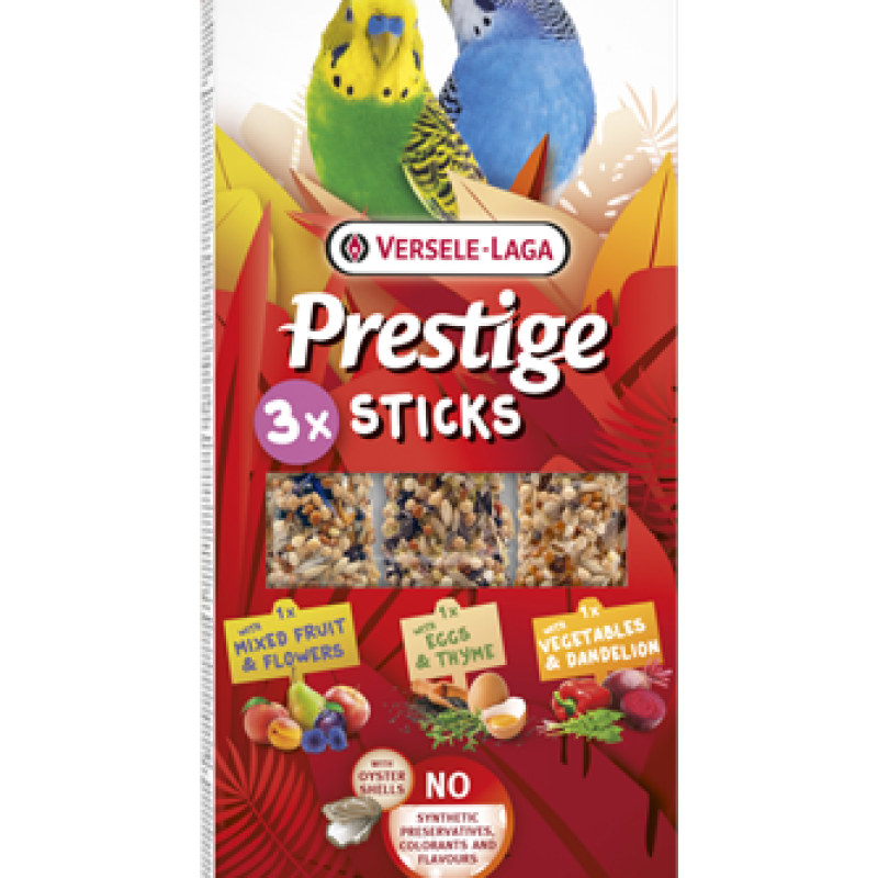 STICKS Budgies triple variety pack