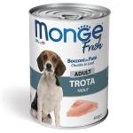 MONGE Fresh Adult Dog Chunks in Loaf with Trout