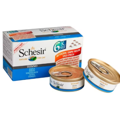 SCHESIR Cat can Tuna 6x50gr