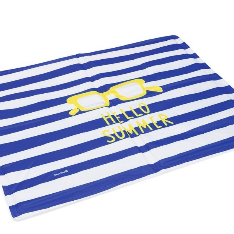 BZ Covoraș de răcire HELLO SUMMER Blue/White 65cm
