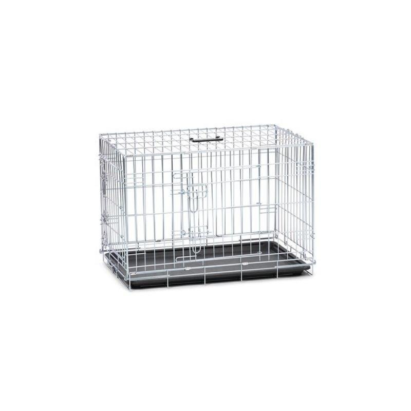 BZ Клетка для собак WIRECAGE 2DOORS Zinc