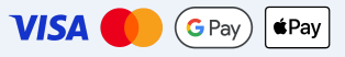 Visa, Mastercard, Google Pay, Apple Pay